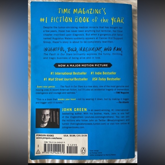 The Fault In Our Stars Paperback Book - Picture 2 of 2